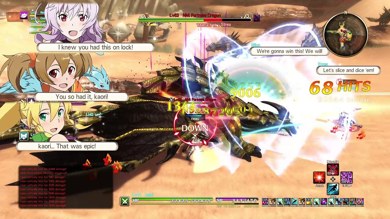 SAO: HOLLOW REALIZATION 256 combo