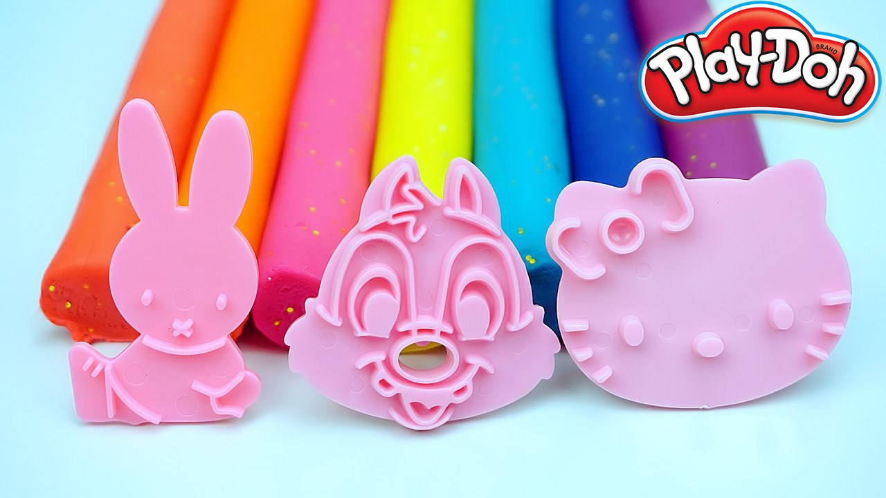 Learn Colors Play Doh Animal Molds Fun & Creative for Kids em Português Brasil