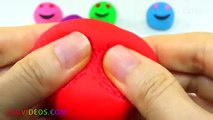 Aprender los Colores Plastilina Feliz Riendo de la Cara Sonriente Tema del Bebé de Disney Moldes de Diversión para los Niños y Él