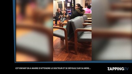 Un enfant frappe violemment sa mère parce qu'il ne veut pas aller chez le médecin (vidéo)
