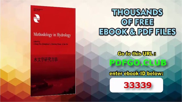 Methodology in Hydrology (IAHS Proceedings Reports)