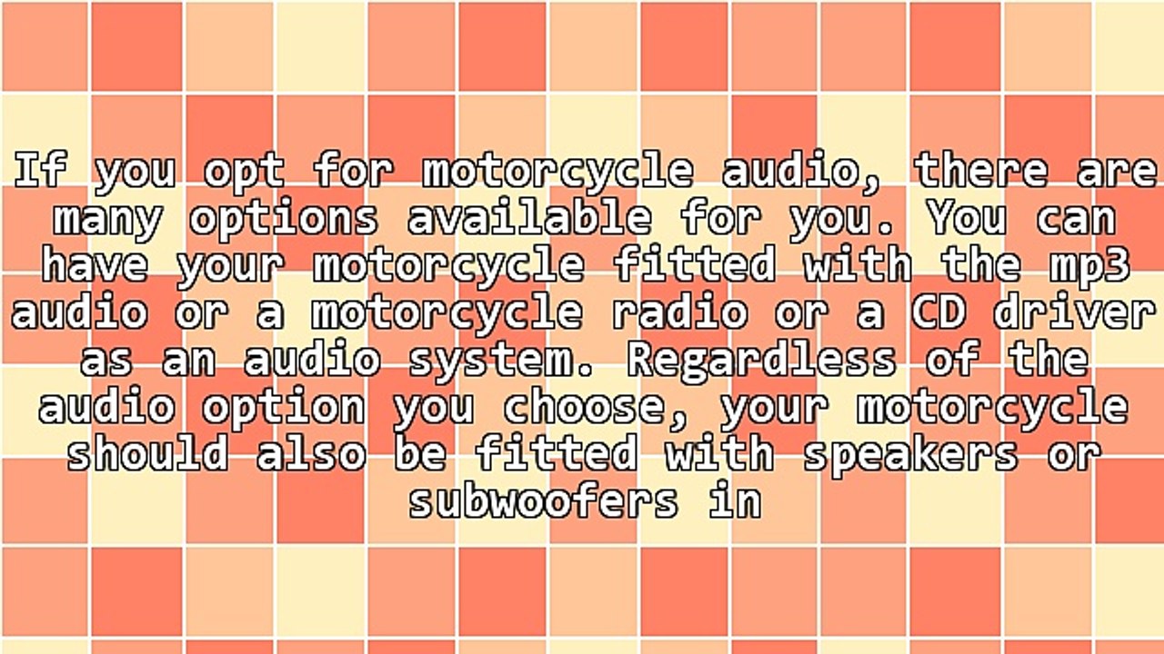 What You Should Know About Motorcycles Radios, Speakers, and Subwoofers