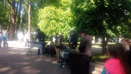 Russia, St. Petersburg, Peterhof, Musicians