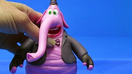6 INSIDE OUT Characters! Play Doh Stop Motion Animación Disgust Anger Joy Bing Bong Fear S