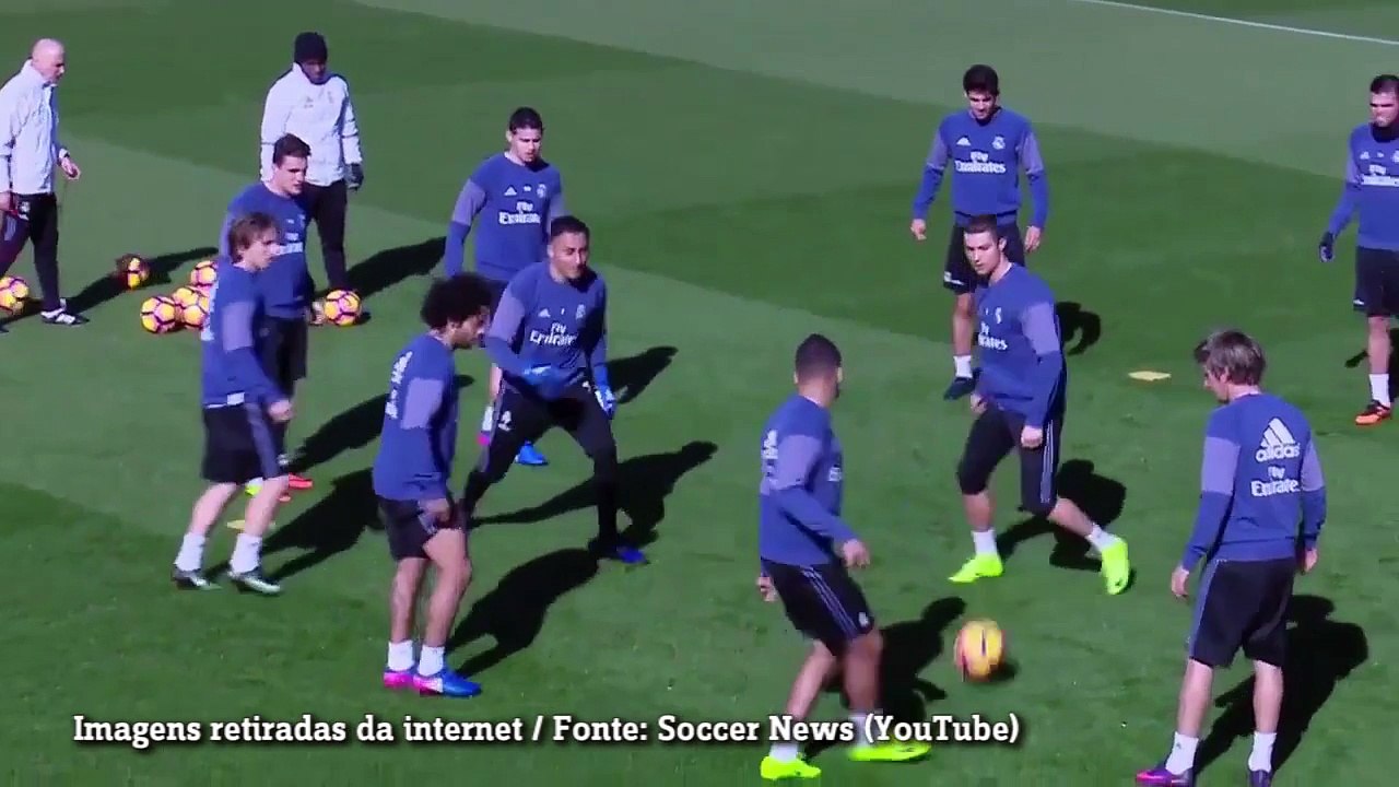 Casemiro da uma Caneta em CR7 EM TREINO