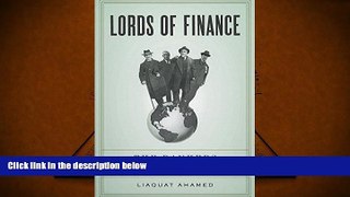 Popular Book  Lords of Finance: The Bankers Who Broke the World  For Kindle