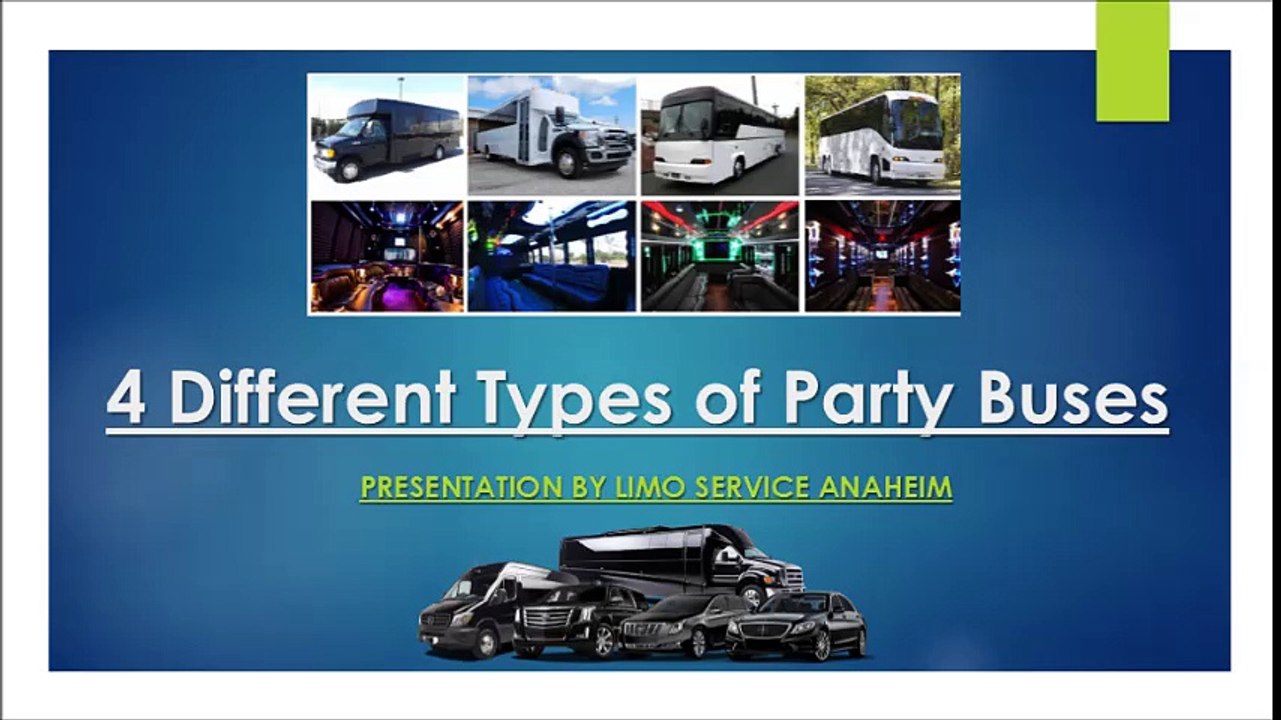 4 Different Types of Party Buses