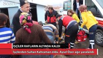 İşçiler demir rafların altında kaldı: 1 ölü