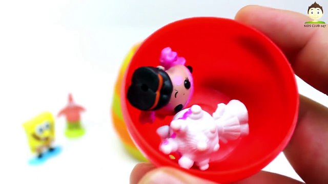 Mega Play Doh Surprise Eggs Toys Frozen Spongebob LPS MLP Barbie Cars Shopkins Hello Kitty