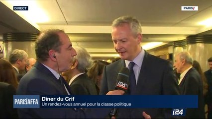 Bruno Lemaire au 32e diner annuel du Crif