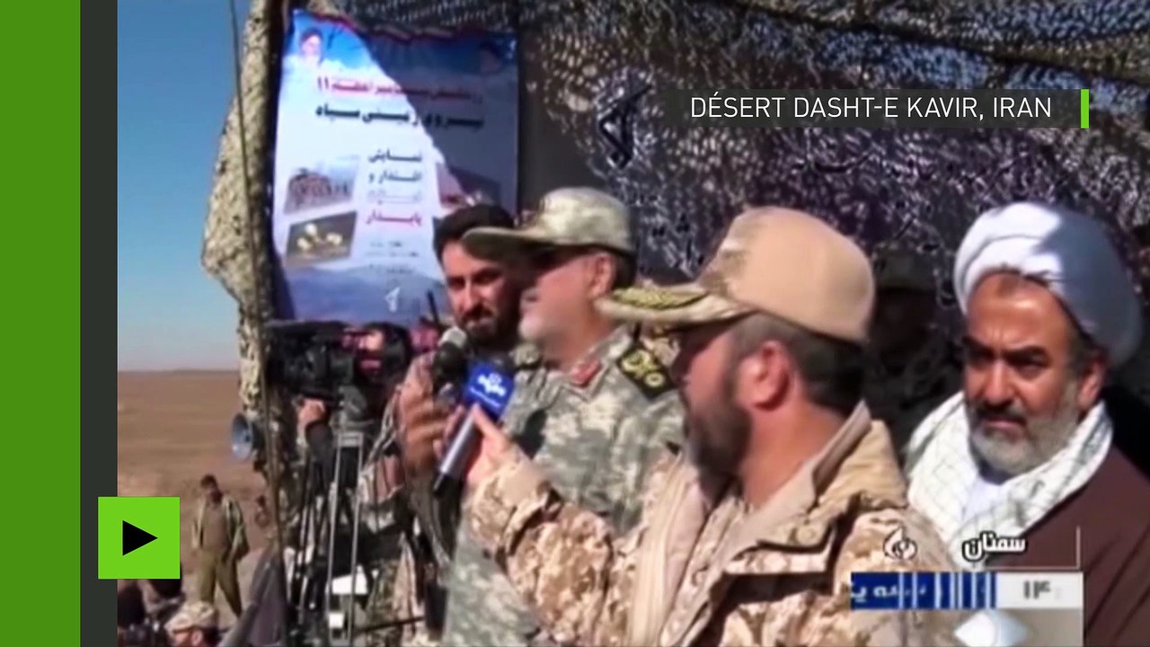 Images impressionnantes du test de missiles iraniens