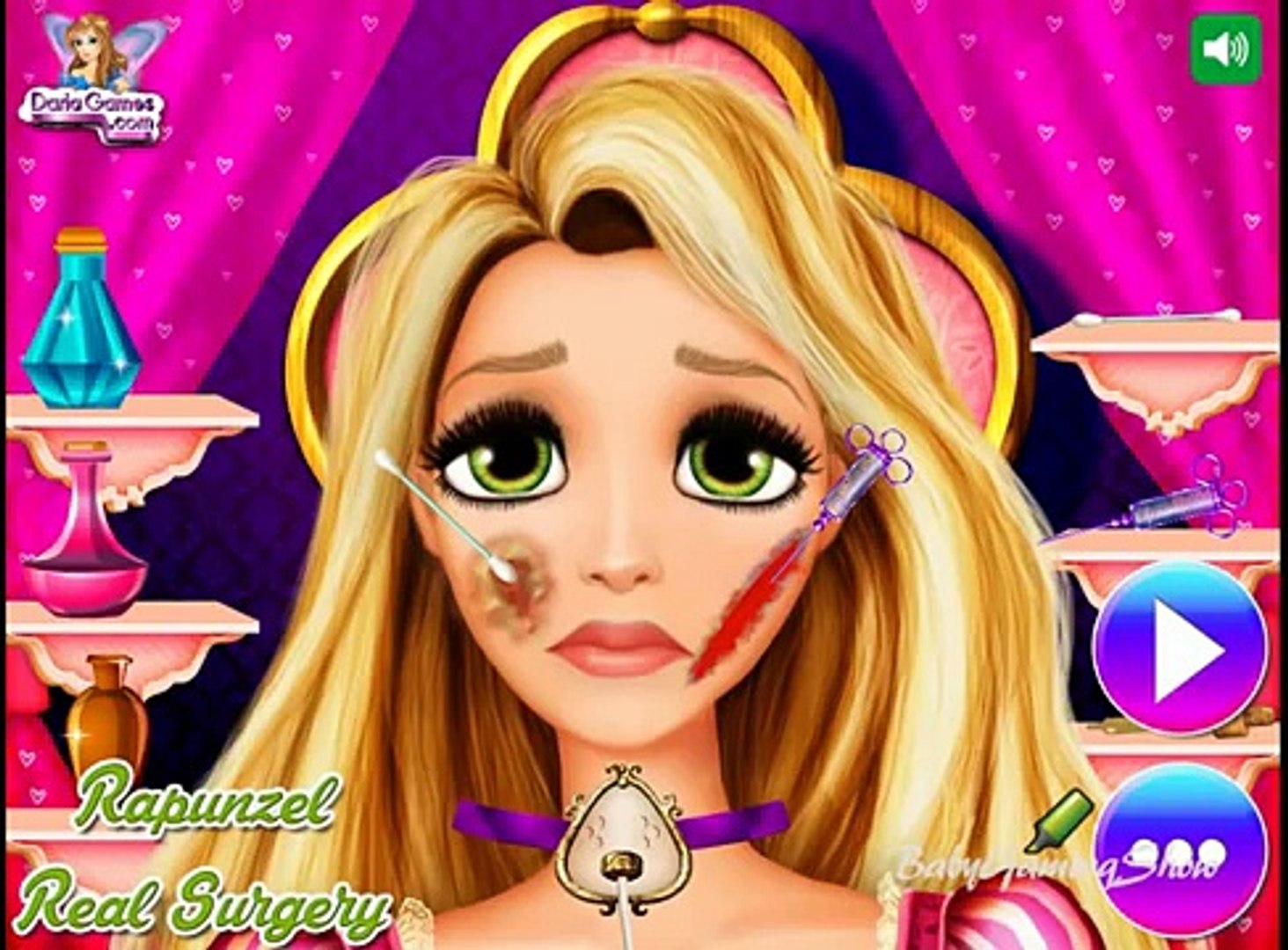 Rapunzel Real Surgery Video Games | Kids Games Online