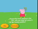 Peppa Pig en inglés del Juego Papá Cerdo Barro Charco Saltar de iOS Modo de Dos jugadores Juego