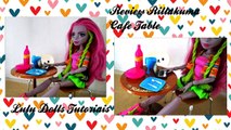 Re-ment Rilakkuma Cafe Table Chairs unboxing para Barbie, Mosnter High e outras bonecas