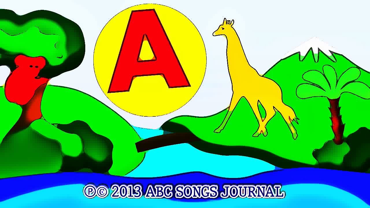 Phonics Song with TWO Words - A For Apple - ABC Alphabet Songs with Sounds for Children