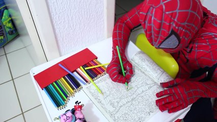 Frozen Elsa Spiderman vs Joker Poop! w Hulk & Anna Nurse Love Story ! Funny Superhero in R