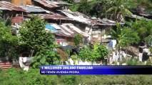 Mas de 1 millon de familias no tienen vivienda propia