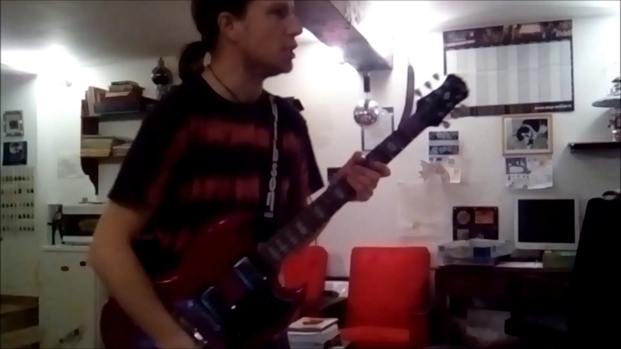 Aurel's guitar cover on du hast (Rammstein)