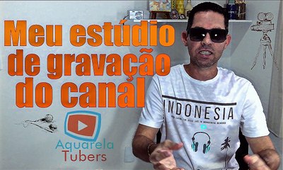 Meu estúdio de gravação do canal