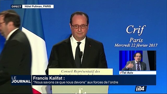Discours du Président François Hollande au diner du Crif