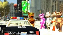 COLORS TALKING TOM & COLORS POLICE CARS LAMBORGHINI PARTY WITH RHYMES FOR KIDS LEARN COLOR