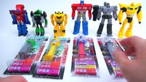 TRANSFORMERS ROBOTS IN DISGUISE PEZ DISPENSERS OPTIMUS BUMBLEBEE MEGATRON GRIMLOCK-VYnG5w0Q1CM