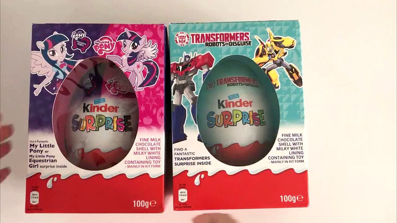 BASHING Giant Chocolate Kinder Surprise Egg - My Little Pony - Transformers - Toy Opening