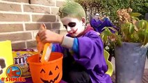 Bad Baby Joker vs Joker Mom - Food Fight Real Life Superhero Movie | Naiah and Elli