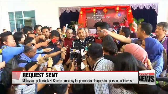 Malaysian police ask N. Korean embassy for permission to question persons of interest
