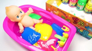 Numbers Counting Baby Doll Colours Slime Bath Time DIY How To Make Slime Spoon Jelly-XCoSN6J1__I