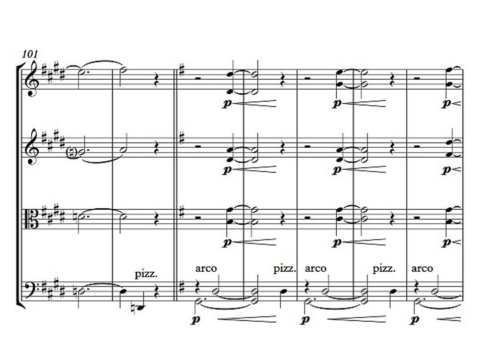 Quatuor à cordes "Clems" - String quartet - 4e tableau - Olivier Costa