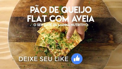Pão de Queijo Flat com Aveia