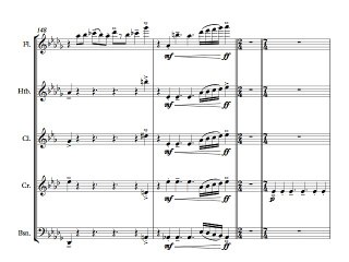 Quintette à vent " ♁ " Wind quintet - Olivier Costa - 4 En forêt