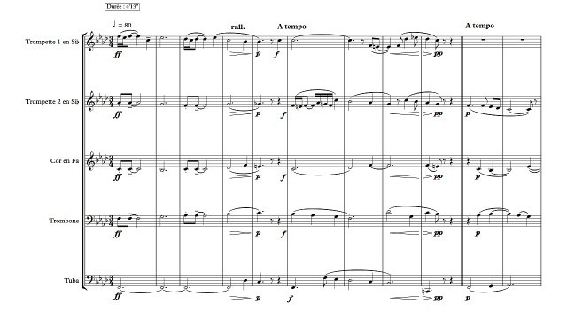 Quintette de cuivres ♂ Brass quintet - Olivier Costa - 2 Nomade