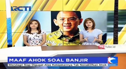 Ahok Minta Maaf Terkait Banjir Jakarta