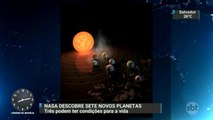 Nasa anuncia descoberta de sete planetas parecidos com a Terra