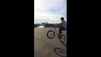 BMX pierre manual barspin