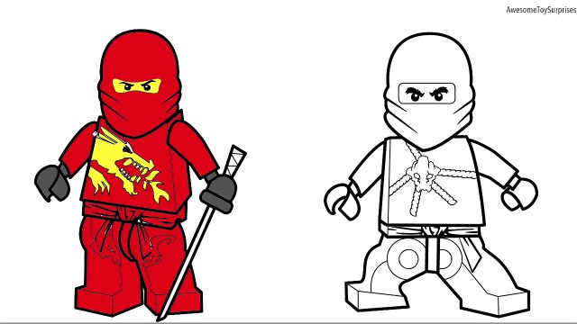 Lego Ninjago Jay and Lloyd Coloring Page! Fun Coloring Activity for Kids Toddlers & Childr