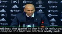 We lacked in many areas - Zidane