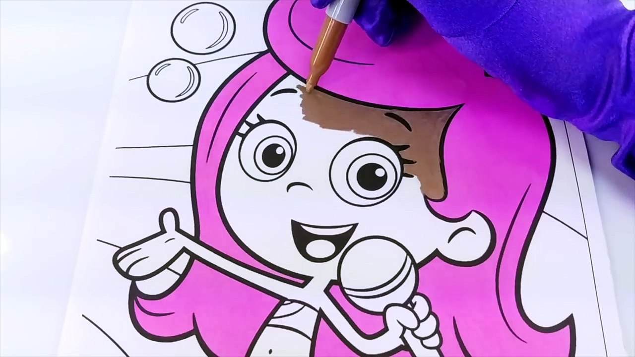 Nickelodeon Bubble Guppies Speed Coloring Activity Page Fun for Kids Toddlers Children