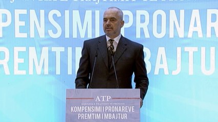 Report TV - Rama: Padrejtësitë e pronave i zgjidh Reforma në Drejtësi