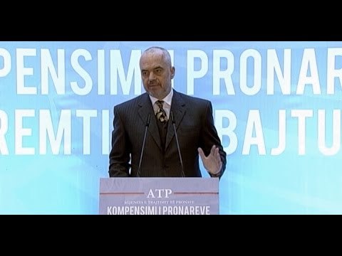 Report TV - Rama: Padrejtësitë e pronave i zgjidh Reforma në Drejtësi