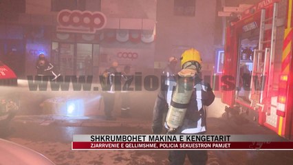 Ja kush e dogji makinën kantautorit Flor Mumajezi (video) - News, Lajme - Vizion Plus