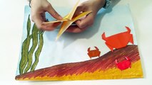 11. Origami Crab - Simple and Easy Paper Art Crafts for Kids and Everbody