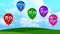 Mega Gummy Bear crying scared flying balloons finger family song for children | Finger Fam