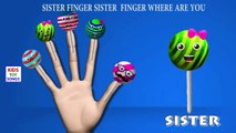 Mega Sweets Finger Family 3D Nursery Rhyme Collection - Ice Cream Lollipops Finger Family
