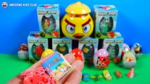 19 Kinder Surprise Eggs   6 Giant Angry Birds Suprise Eggs Giant Surprise Egg POKE BALL PI