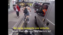 La venganza de una joven ciclista ante el acoso sexual en plena calle