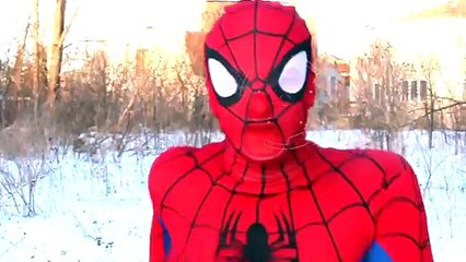 Spider Man vs deadpool Fines rescue Frozen Elsa Venom Anna Funny Superheroes in real life