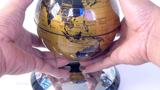 Magnetic Levitating Rotating Globe - KT's Dad-N3fvCJOs62o